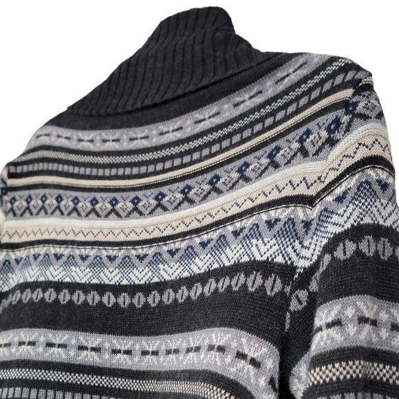 Juliette Jake Wool Blend Waterfall Open Cardigan Sweater Women's Size Small - Picture 10 of 12